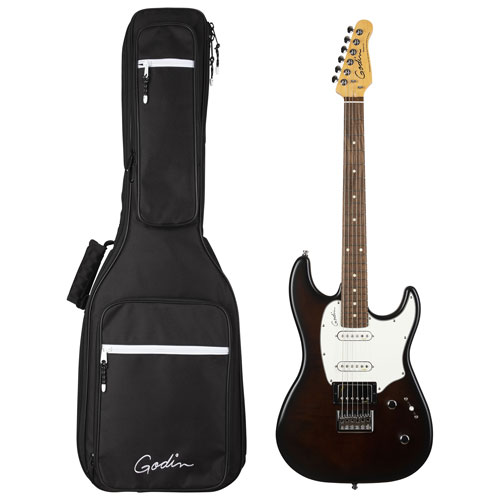 Godin Session HT Electric Guitar with Premium Bag - Bourbon Burst