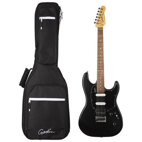 Godin Session HT Electric Guitar with Premium Bag - Matte Black