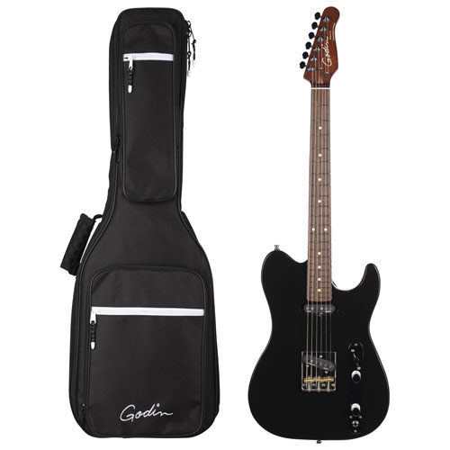 Godin Stadium HT Electric Guitar with Premium Bag - Matte Black