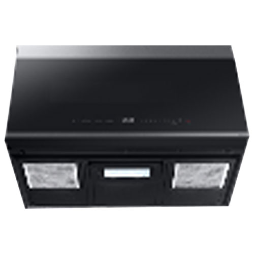 Four à micro-ondes à hotte intégrée BESPOKE de Samsung - 2,1 pi³ - Acier inoxydable