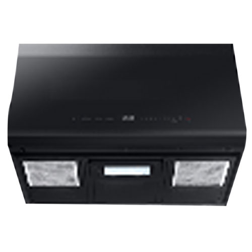 Four à micro-ondes à hotte intégrée BESPOKE de Samsung - 2,1 pi³ - Acier mat noir