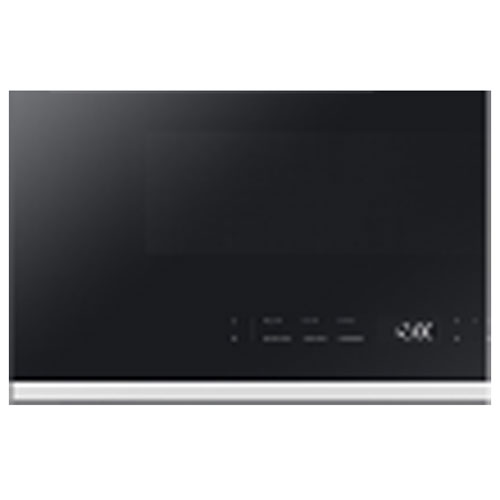 Four à micro-ondes à hotte intégrée BESPOKE de Samsung - 2,1 pi³ - Verre blanc