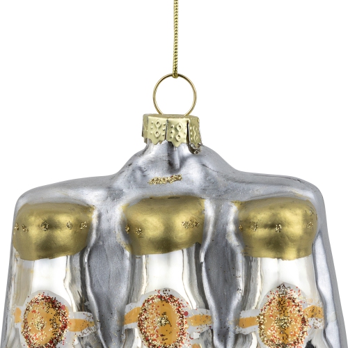 4.25" Imported Beer Six Pack Glass Christmas Hanging Ornament