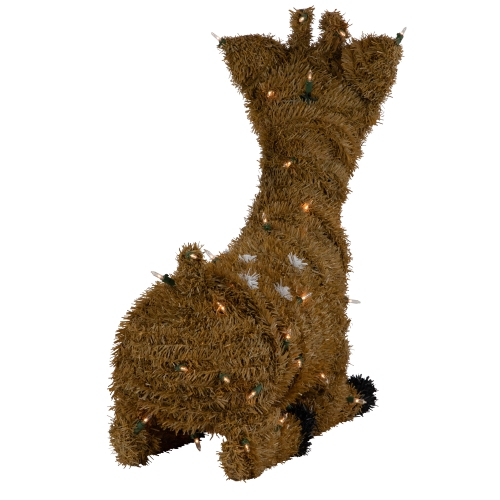 Pre-Lit Fawn Reindeer with Spots Outdoor Christmas Decoration - Brown