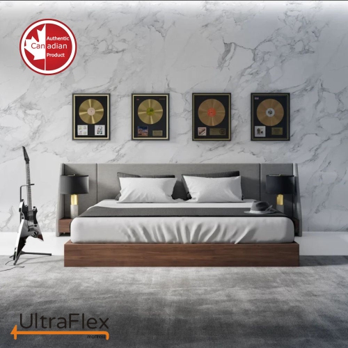 UltraFlex OASIS- 12” Hybrid Eurotop, Pocket Coil, High Density Foam Encased, Pressure Relieving Foam and HDcoil Pocketed With Waterproof Mattress