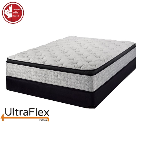 UltraFlex OASIS- 12” Hybrid Eurotop, Pocket Coil, High Density Foam Encased, Pressure Relieving Foam and HDcoil Pocketed With Waterproof Mattress