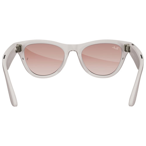 Lunettes Skyler de Ray-Ban | Meta avec IA, photo, vidéo, audio et messagerie - Gris chaud/Rose cannelle