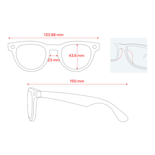 Lunettes Headliner de Ray-Ban | Meta avec IA, photo, vidéo, audio et messagerie - Noir/Vert