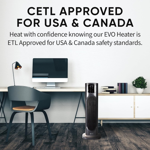 EVO HLCTH750 Digital Tower Ceramic Heater with Remote Control