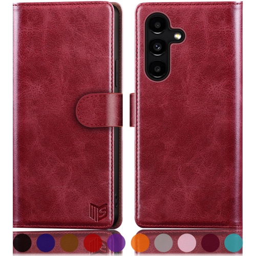 Samsung Galaxy S24 5G Wallet case with RFID Blocking Credit Card Holder,Flip Book PU Leather Protective Cover Women Men for Samsung S24 Phone case