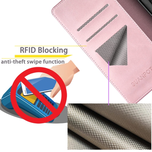 Samsung Galaxy S24 5G Wallet case with RFID Blocking Credit Card Holder,Flip Book PU Leather Protective Cover Women Men for Samsung S24 Phone case