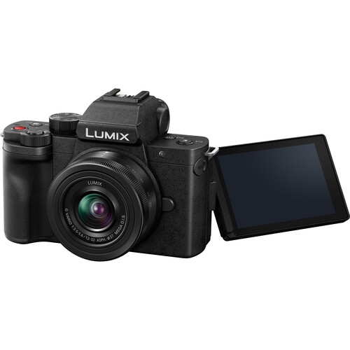 Lumix G100D 4K Mirrorless Camera 12-32mm + G Vario 45-150mm, Vlogging Bundle