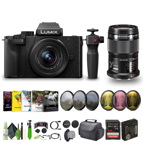 PANASONIC  Lumix G100D 4K Mirrorless Camera With Tripod Vlogging Kit Bundle