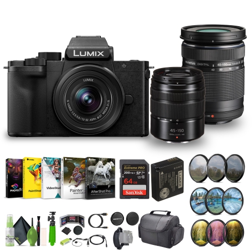 PANASONIC  Lumix G100D 4K Mirrorless Camera Bundle With Vlogging Accessories