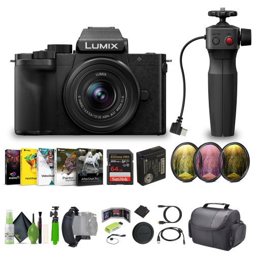 PANASONIC  Lumix G100D 4K Mirrorless Vlogging Camera 12-32MM Lens + Tripod Grip