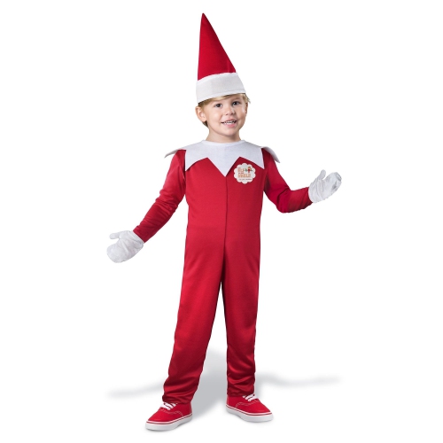 Costume de Noël pour enfants, le lutin sur les tablettes, grand, taille 6