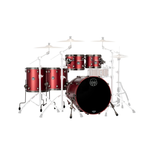 Ensemble de 5 coques Saturn Evolution de Mapex - Rouge toscan