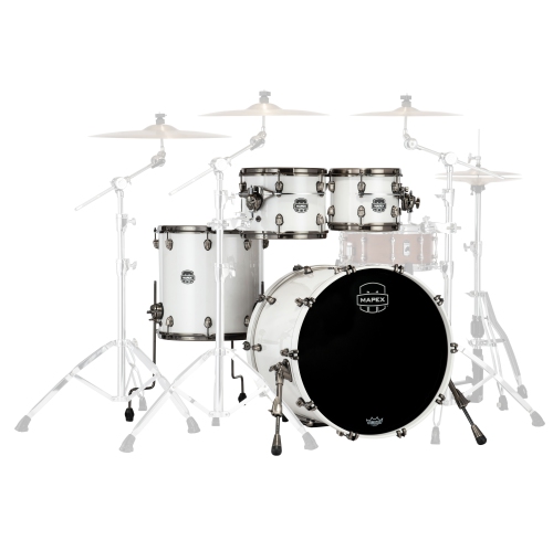 Ensemble de 4 coques Saturn Evolution de Mapex - Blanc polaire