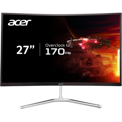 ACER  27" Curved Wqhd 170Hz 1Ms Vrb Amd Free-Sync Premium Gaming Monitor - W/ 2 Years Warranty