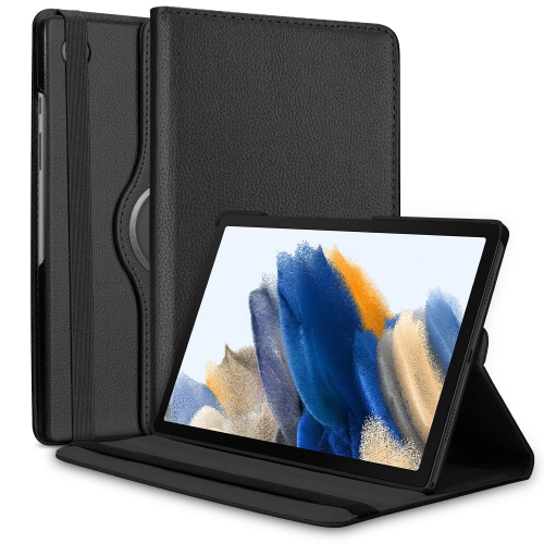 XCRS Samsung Galaxy Tab A9 8.7 inches 2024 Case 360° Swivel Rotating with Kickstand, Multi-Angle Viewing PU Leather Folio Cover