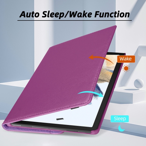 XCRS Samsung Galaxy Tab A9 8.7 inches 2024 Case 360° Swivel Rotating with Kickstand, Multi-Angle Viewing PU Leather Folio Cover
