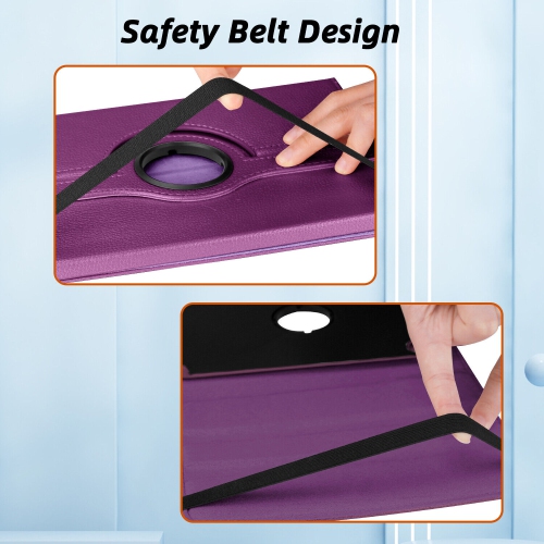 XCRS Samsung Galaxy Tab A9 8.7 inches 2024 Case 360° Swivel Rotating with Kickstand, Multi-Angle Viewing PU Leather Folio Cover