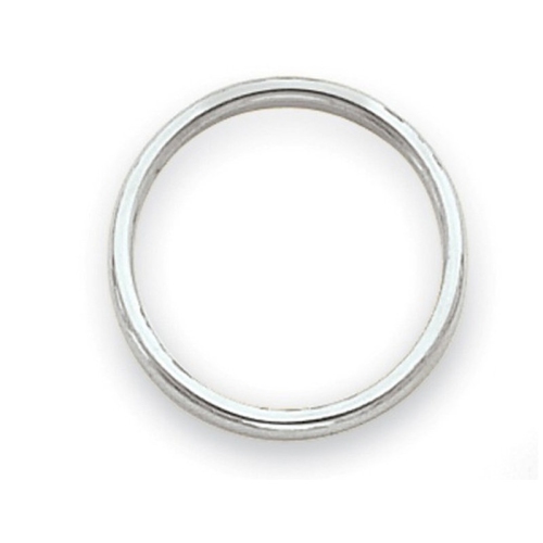 Ladies 14K White Gold 2mm Stackable Wedding Band Ring