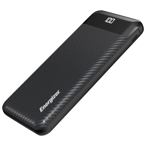 Energizer 10000 mAh 15W USB-C Power Bank - Black