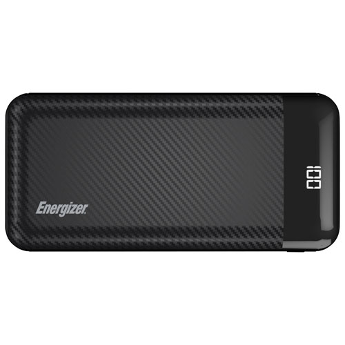 Energizer 20000 mAh 15W USB-C Power Bank - Black