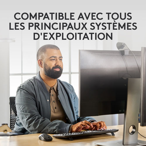 Ensemble avec clavier et souris Bluetooth MK370 de Logitech - Graphite