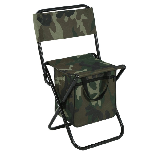 HLD Portable Lightweight Backrest Stool Foldable Backpack Cam Chairs Convenient Carry Replacement for Traveling/picnic/hiking/beach, Camouflage