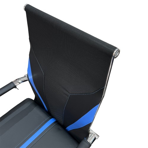 Ergonomic Office Chair, PU Leather Office Chair with Swivel Wheels, Height Adjustable for Home, Office