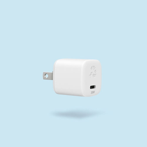 Chargeur mural USB-C GaN de 30 W de Nimble - Blanc