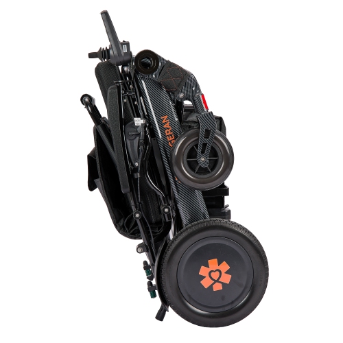 Automatic Fold/Unfold, Heavy Duty, Mobility Aid Electric Wheelchair with USB Port for Charging Devices – Lightweight, Intelligent Braking & Airline