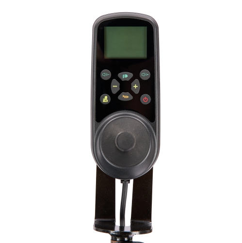 225 KG Capacity Automatic Folding Heavy Duty Electric Travel Wheelchair, Intelligent Digital Joystick & Caregiver Remote Control, All-Terrain Solid