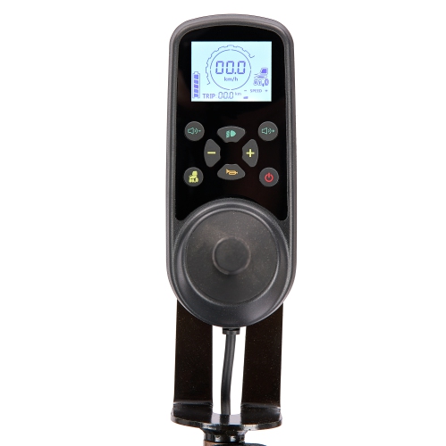 225 KG Capacity Automatic Folding Heavy Duty Electric Travel Wheelchair, Intelligent Digital Joystick & Caregiver Remote Control, All-Terrain Solid