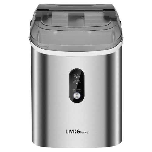 Machine à glaçons de comptoir pour le bar à la maison, machine à glaçons portative autonettoyante avec réservoir d'eau 1,1 L, sacs à glaçons et