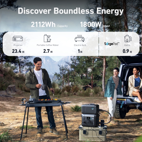 Anker SOLIX BP1000X Expansion Battery for C1000X Portable Power Station, LiFePO4, 1056Wh