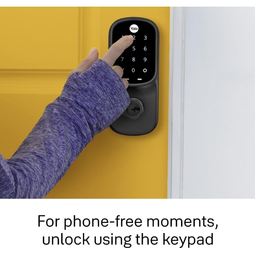 Yale – serrure de porte à levier Real Living YRL-220-NCR-0BP, écran tactile, code de 25 utilisateur, bronze huilé