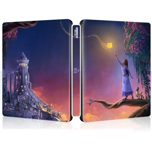 WALT DISNEY  Wish [Steelbook] [4K Ultra HD + Blu-Ray + Digital Copy]