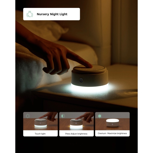 Appareil sonore MomCozy pour bébé-20 sons apaisants et lumière tactile bruit blanc portatif pour enfants et adultes pour minuterie de sommeil et