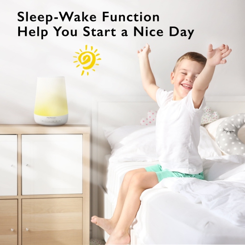 Baby Sound Machine, Momcozy White Noise Machine for Baby Sleeping with Night Light, Toddler Sleep Trainer with 34 Soothing Sounds, Timer, App Remote