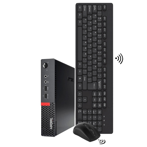 Lenovo ThinkCentre M710q Tiny Desktop - Intel Core i5-7400T, 16GB Memory, 256GB SSD, Win 10 Pro + 22" Monitor by LENOVO - Refurbished condition - Image 3