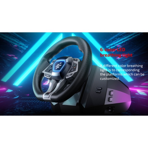 Flashfire IMOLA Adjustable Racing Wheel Set w/ Force Feedback|For Xbox One and Xbox Series X/S,PC,PS4|900° Rotation W/ 3 Pedal Board and