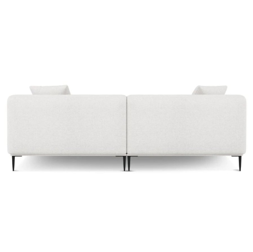 Valencia Kotor Modern Fabric Left Chaise White Sofa