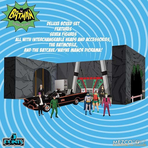 Mezco Toyz Batman Classic TV Series 5 Points Deluxe Box Set