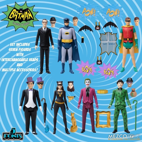 Mezco Toyz Batman Classic TV Series 5 Points Deluxe Box Set