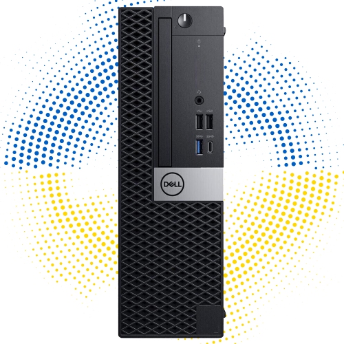 Refurbished - Dell OptiPlex XE3 SFF High Performance Windows 11 Pro Desktop Computer PC, Intel i5 Hexa-Core Processor, 32GB DDR4 RAM, New 512B SSD,