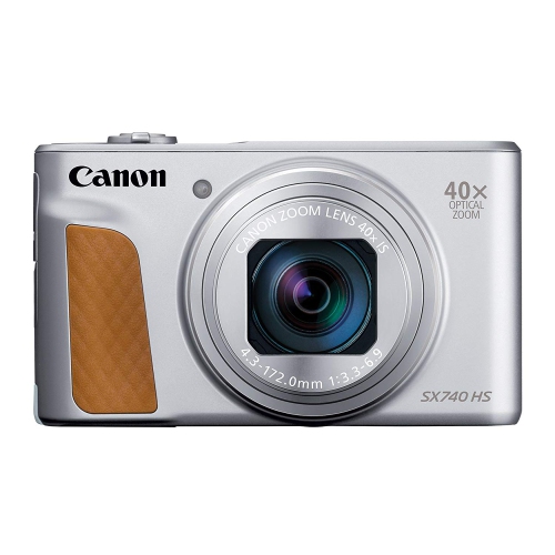 Canon PowerShot SX740 Digital Camera Silver with Replacement Battery + 32GB Card