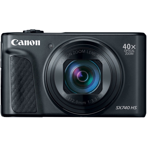 Canon PowerShot SX740 Digital Camera Black with Replacement Battery + 32GB Card
